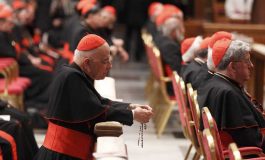 Amid meetings, cardinals gather for prayer