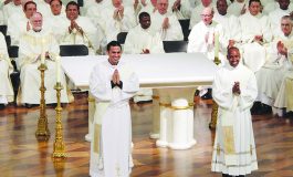 Bishop Farrell ordains two new priests