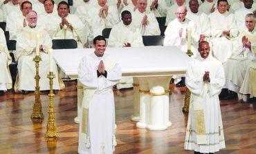 Bishop Farrell ordains two new priests