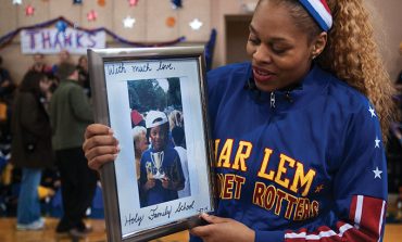 Alumna returns home as Harlem Globetrotter