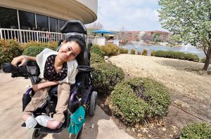 Veronica Aviles is graduating from the University of Central Oklahoma in Edmond with degrees in forensic science and criminal justice in May. (JENNA TETER/The Texas Catholic)