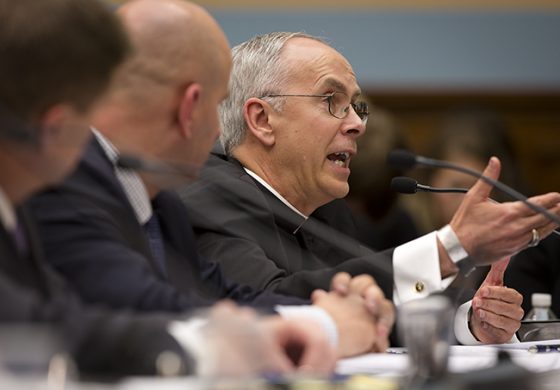 Bishop says violence cause of surge at border