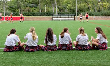 Dedication of field honors former school president