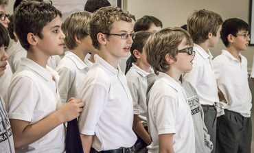 St. Bernard on Christmas