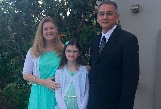 Sgt. Michael Smith with his family. (Smith family photo)