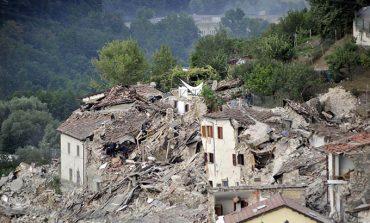 Pope leads pilgrims praying rosary for quake victims