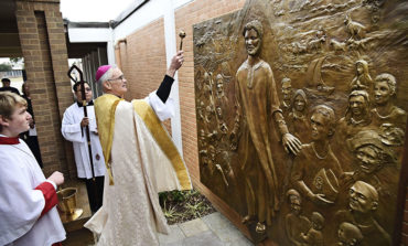 Bas-relief a testament to saint and woman who inspired it