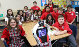 Robot allows student to remain in classroom from home