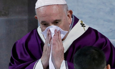 Pope has been diagnosed with cold; symptoms unrelated to other illness
