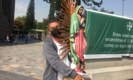 Pilgrims visit Mexico's Guadalupe basilica before its closure for feast