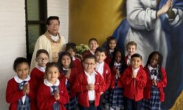 New mural highlights school’s faith, mission