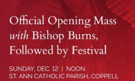 Bishop Burns to open diocesan synod process with Mass on Dec. 12