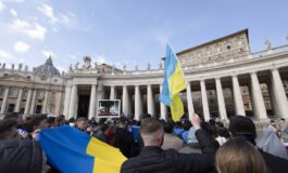 'With a heart broken,' pope prays for peace in Ukraine