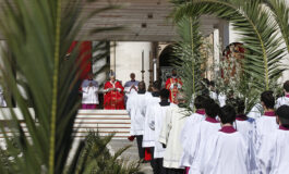 Victory is not raising a flag on pile of rubble, pope says on Palm Sunday