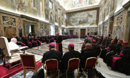 Pope meets prelates attending weeklong course for new bishops