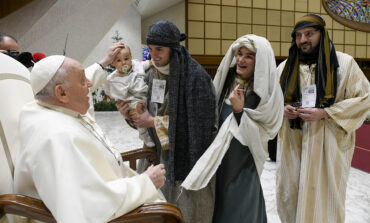 Celebrating the Incarnation, remember Bethlehem, too, pope says