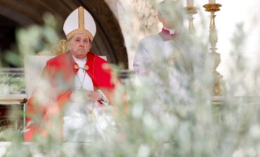 On Palm Sunday, pope prays people open hearts to God, quell all hatred