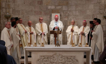 Cardinal Dolan, delegation continue CNEWA visit in Israel and Palestine, following Iran's attack