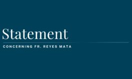 Diocese issues statement concerning Fr. Reyes Mata